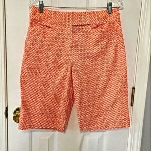 Talbots Orange Bermuda Shorts Classic Preppy Style Size 4